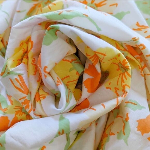 FTB Puff Sleeve Cutout Midi Dress Boho Vintage-Inspired Easy Day Out Style Sz M - Picture 13 of 16